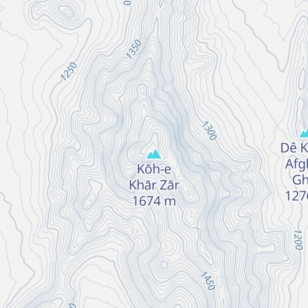 Map of Kōh-e Khār Zār
