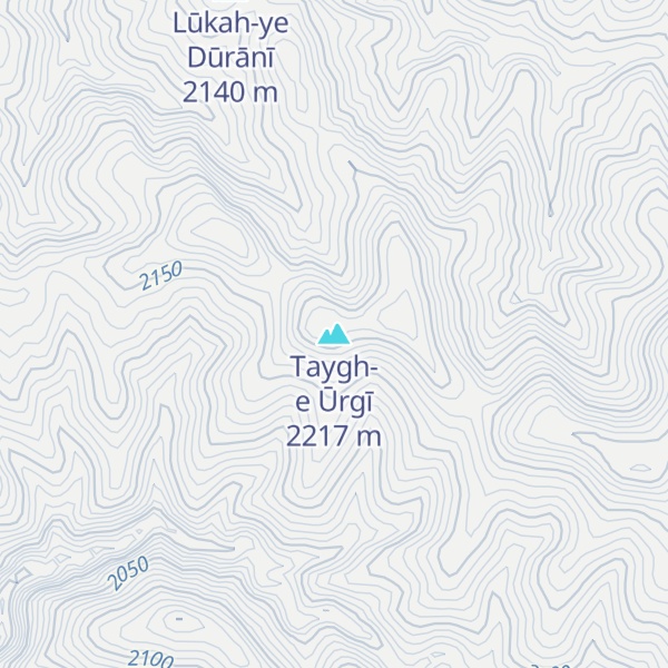 Map of Taygh-e Ūrgī