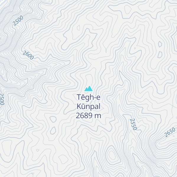 Map of Tēgh-e Kūnpal