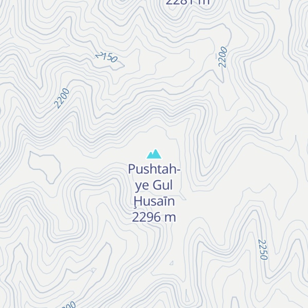 Map of Pushtah-ye Gul Ḩusaīn