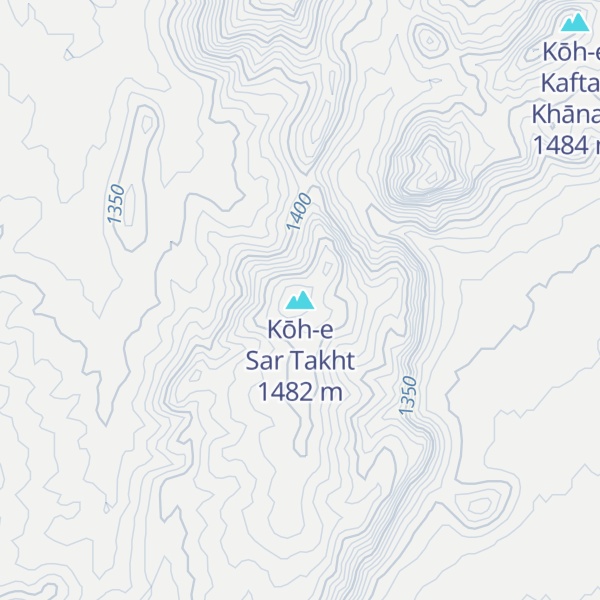 Map of Kōh-e Sar Takht