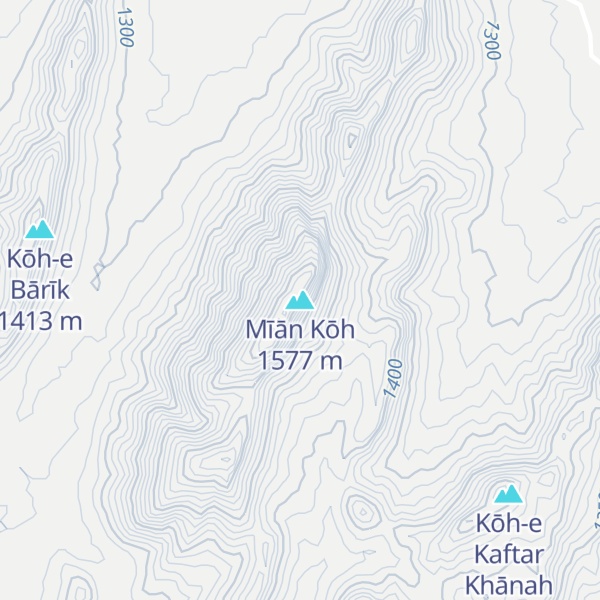 Map of Mīān Kōh
