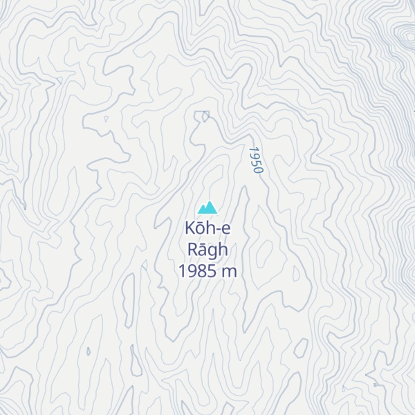Map of Kōh-e Rāgh