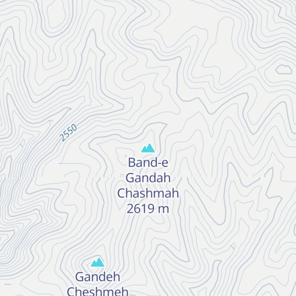 Map of Band-e Gandah Chashmah