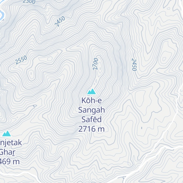 Map of Kōh-e Sangah Safēd