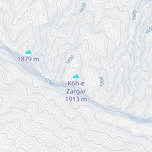 Map of Kōh-e Zargar