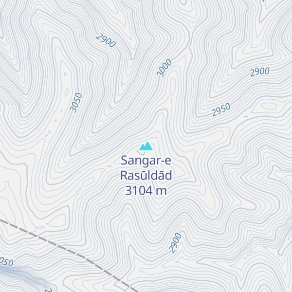 Map of Sangar-e Rasūldād
