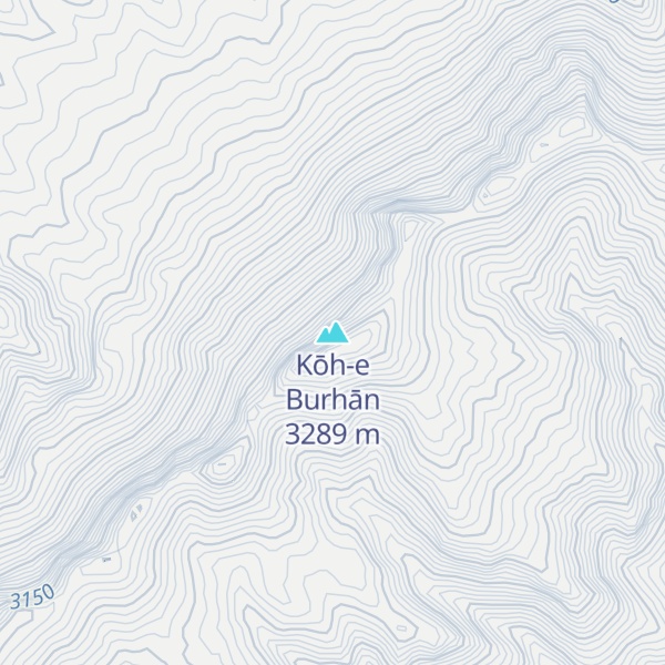 Map of Kōh-e Burhān