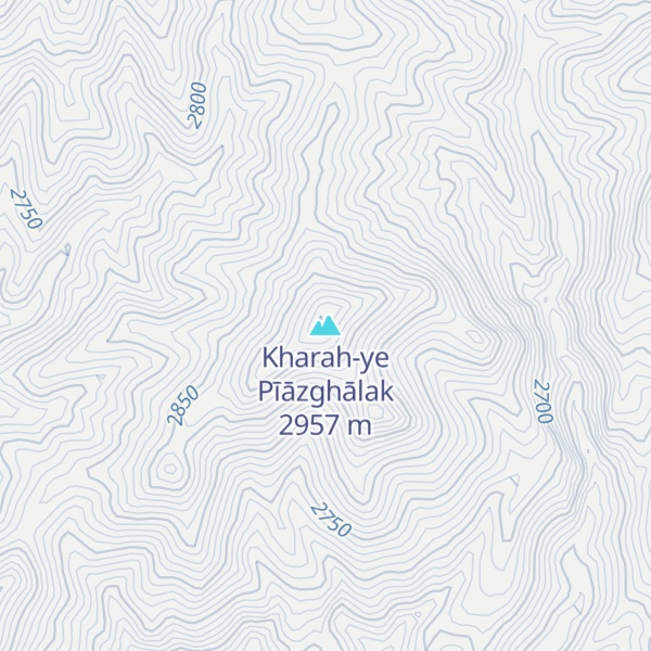 Map of Kharah-ye Pīāzghālak
