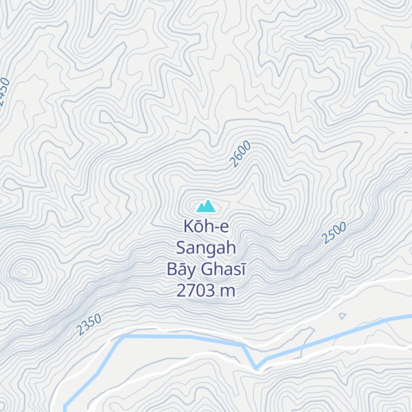 Map of Kōh-e Sangah Bāy Ghasī