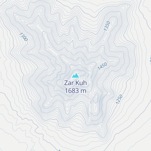 Map of Zar Kuh