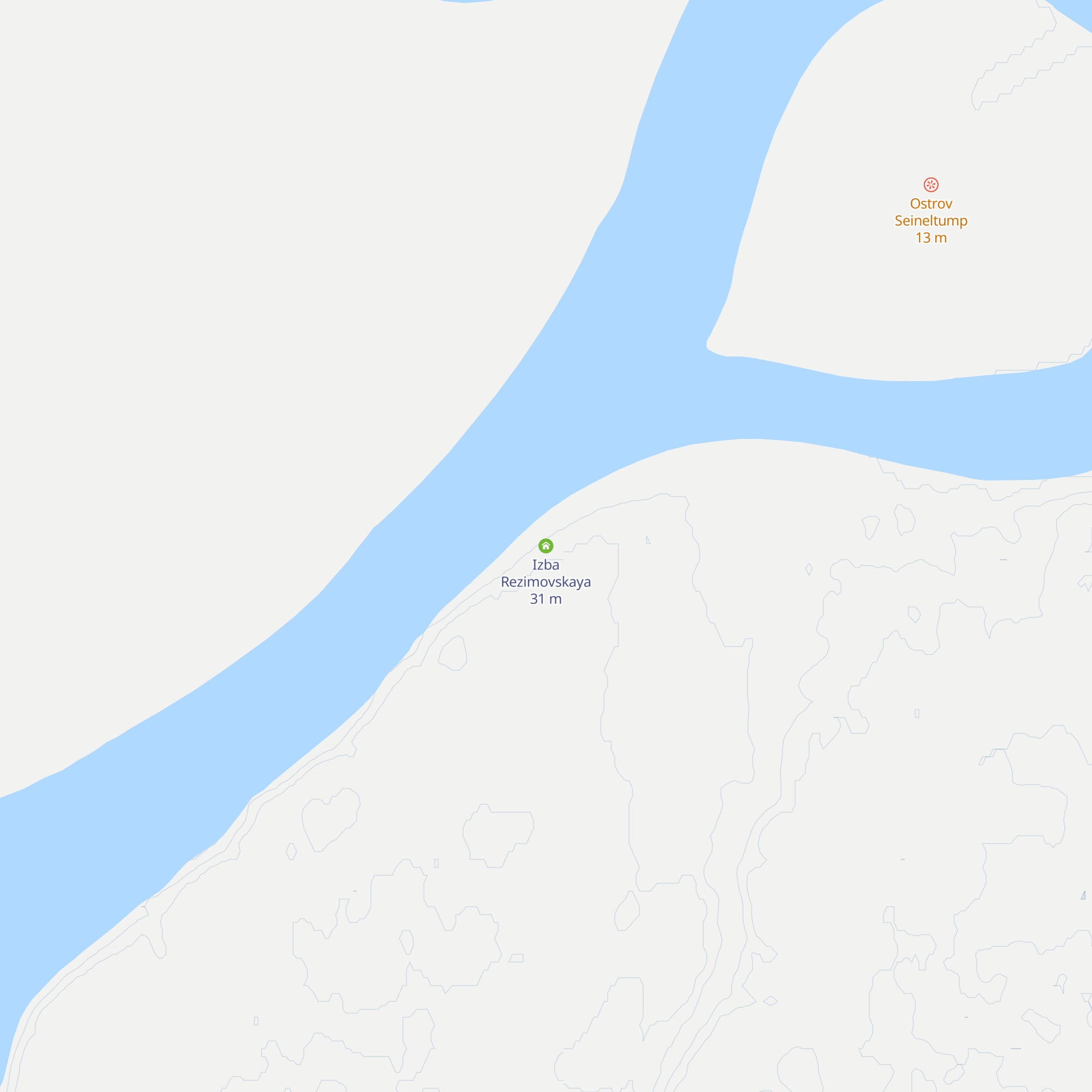 Izba Rezimovskaya map