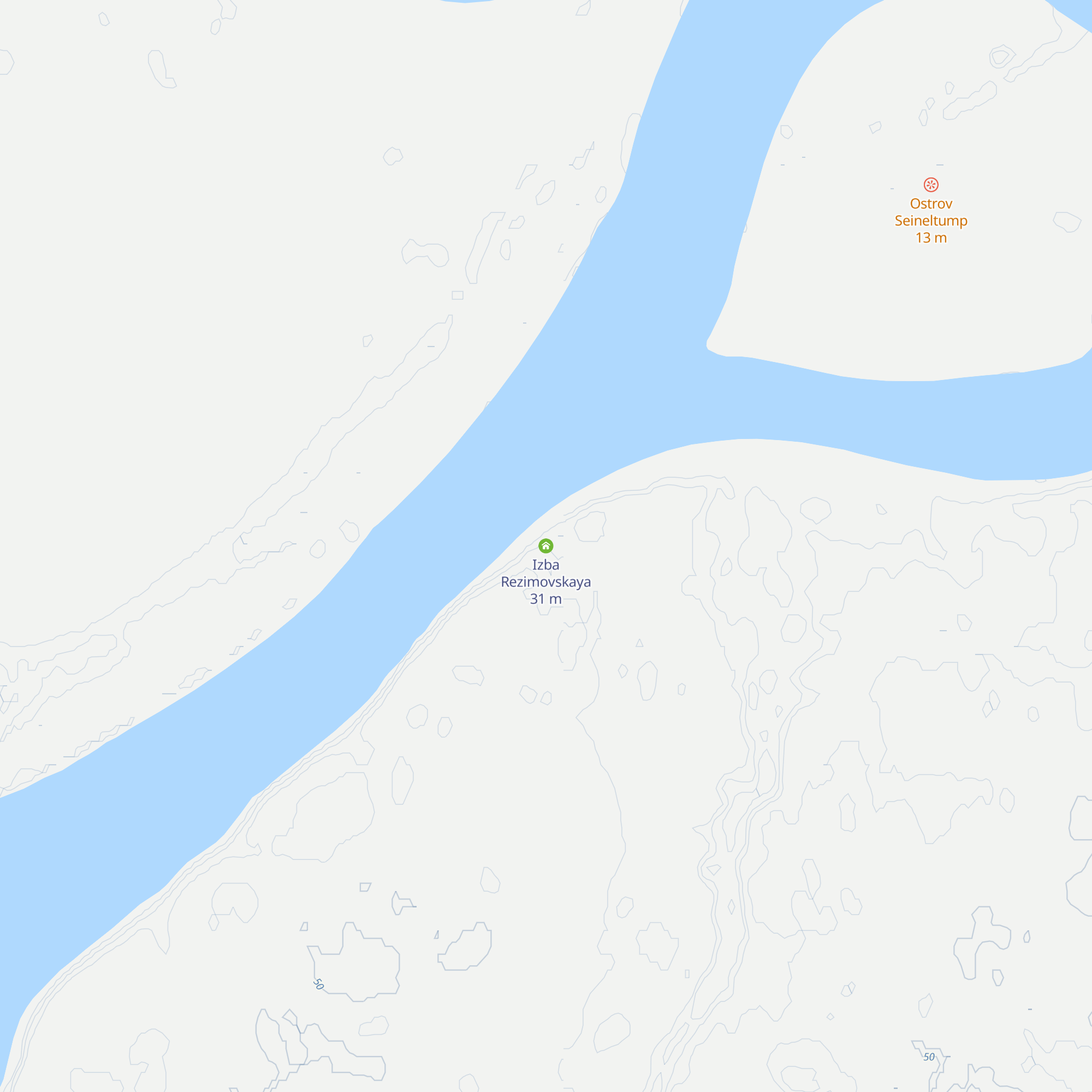 Izba Rezimovskaya map