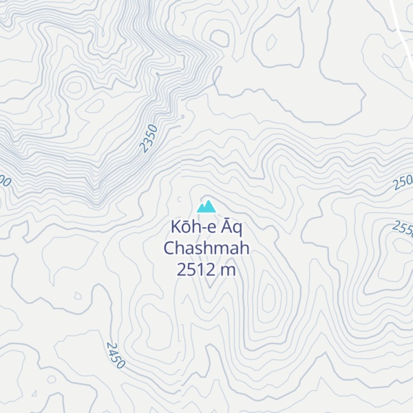Map of Kōh-e Āq Chashmah