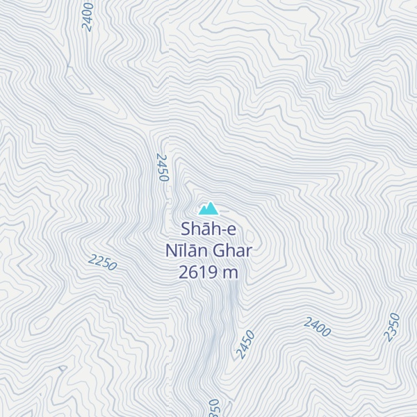 Map of Shāh-e Nīlān Ghar