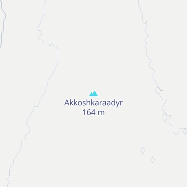 Map of Akkoshkaraadyr