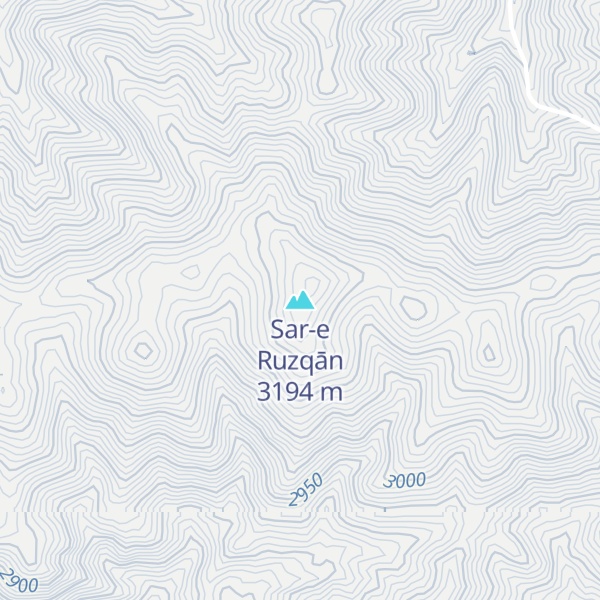 Map of Sar-e Ruzqān