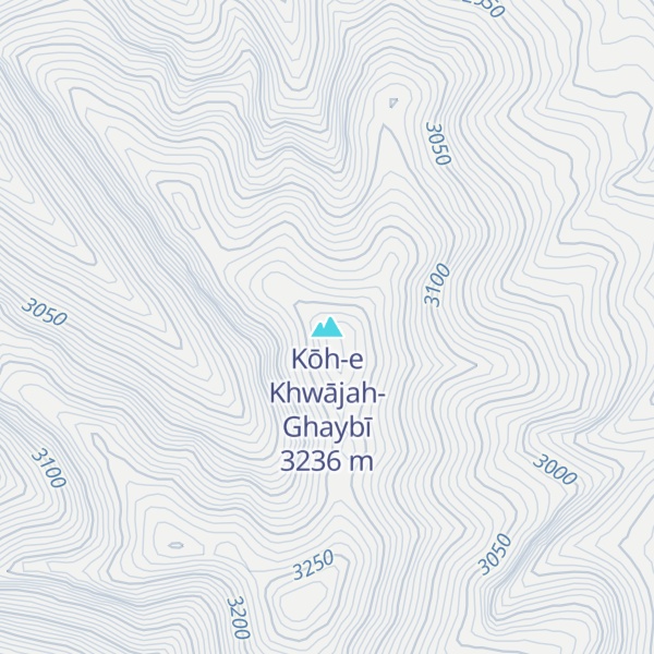Map of Kōh-e Khwājah-Ghaybī