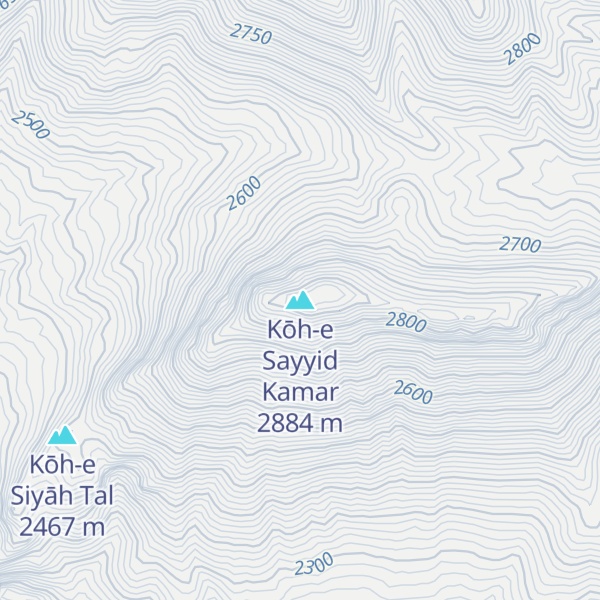 Map of Kōh-e Sayyid Kamar
