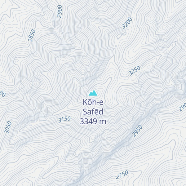 Map of Kōh-e Safēd