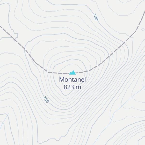 Map of Montanel