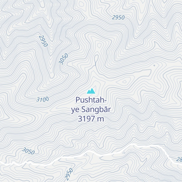 Map of Pushtah-ye Sangbār