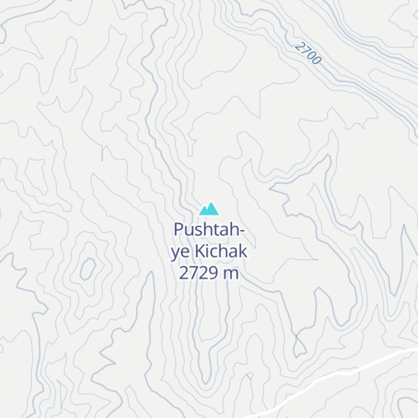 Map of Pushtah-ye Kichak