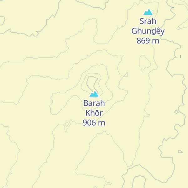 Map of Barah Khōr