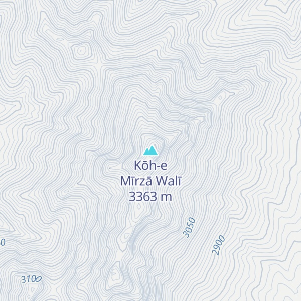 Map of Kōh-e Mīrzā Walī