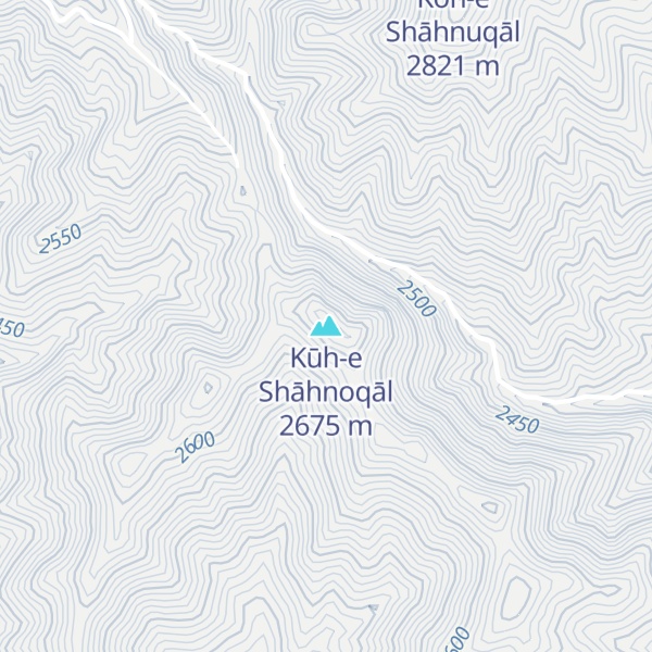 Map of Kūh-e Shāhnoqāl