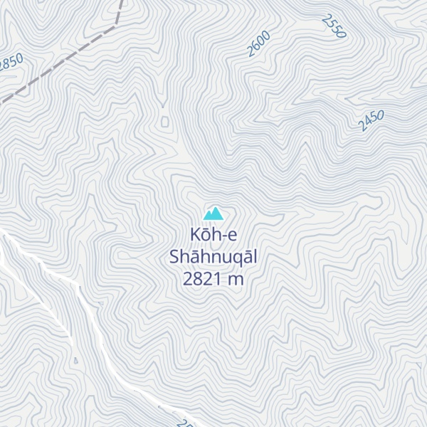 Map of Kōh-e Shāhnuqāl
