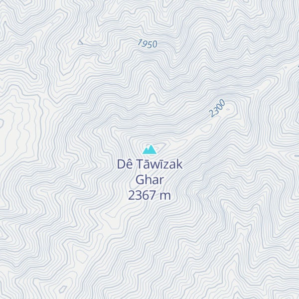 Map of Dê Tāwīzak Ghar
