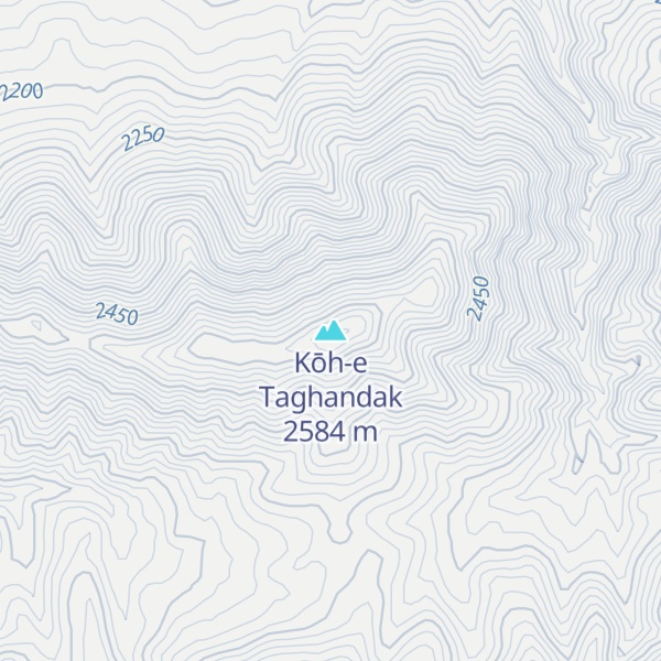 Map of Kōh-e Taghandak