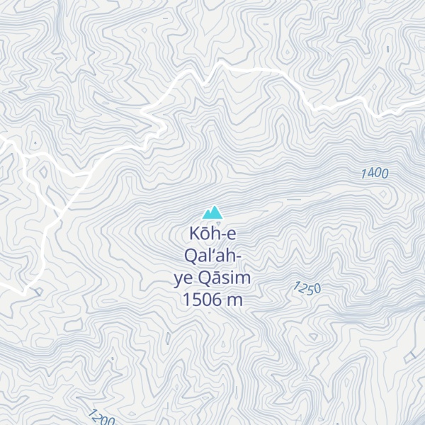 Map of Kōh-e Qal‘ah-ye Qāsim