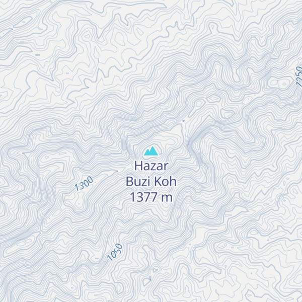 Map of Hazar Buzi Koh