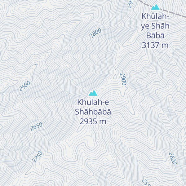 Map of Khulah-e Shāhbābā