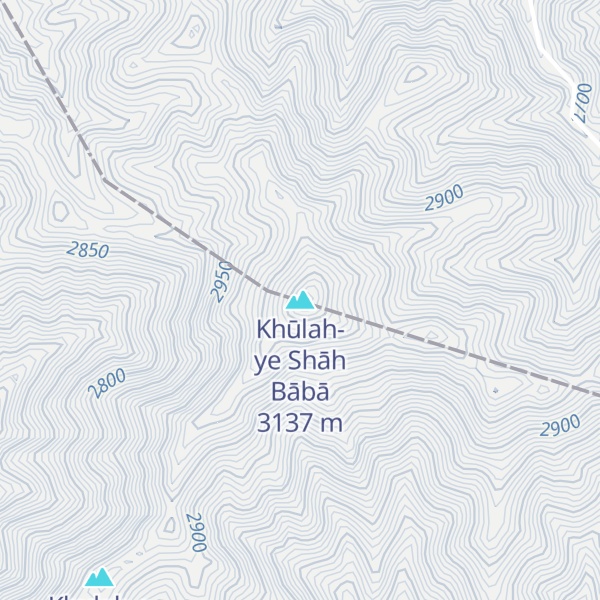 Map of Khūlah-ye Shāh Bābā