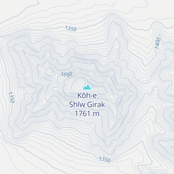 Map of Kōh-e Shīw Girak