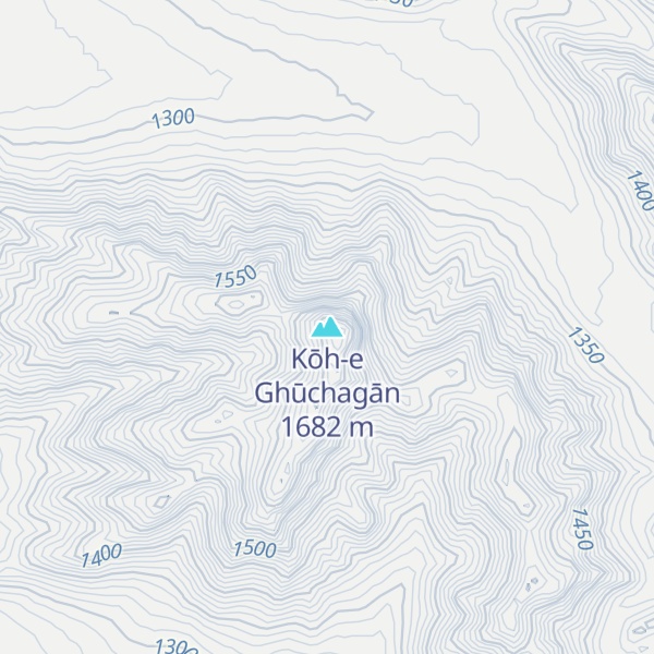 Map of Kōh-e Ghūchagān