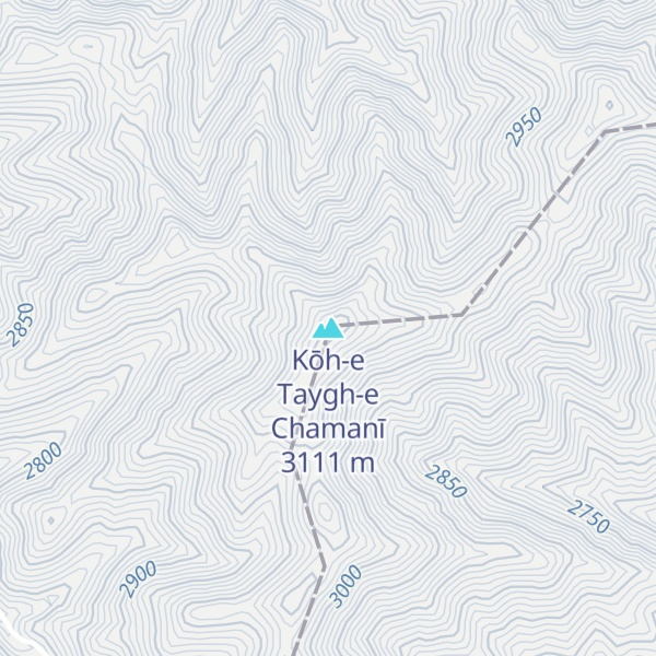 Map of Kōh-e Taygh-e Chamanī