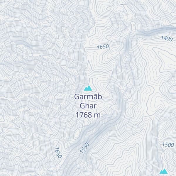 Map of Garmāb Ghar