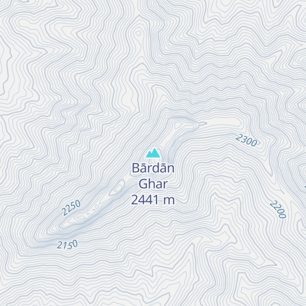 Map of Bārdān Ghar
