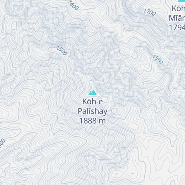 Map of Kōh-e Palīshay