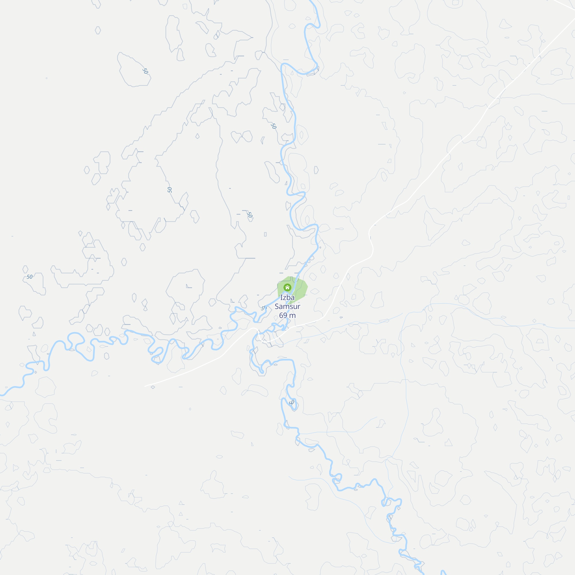 Izba Samsur map