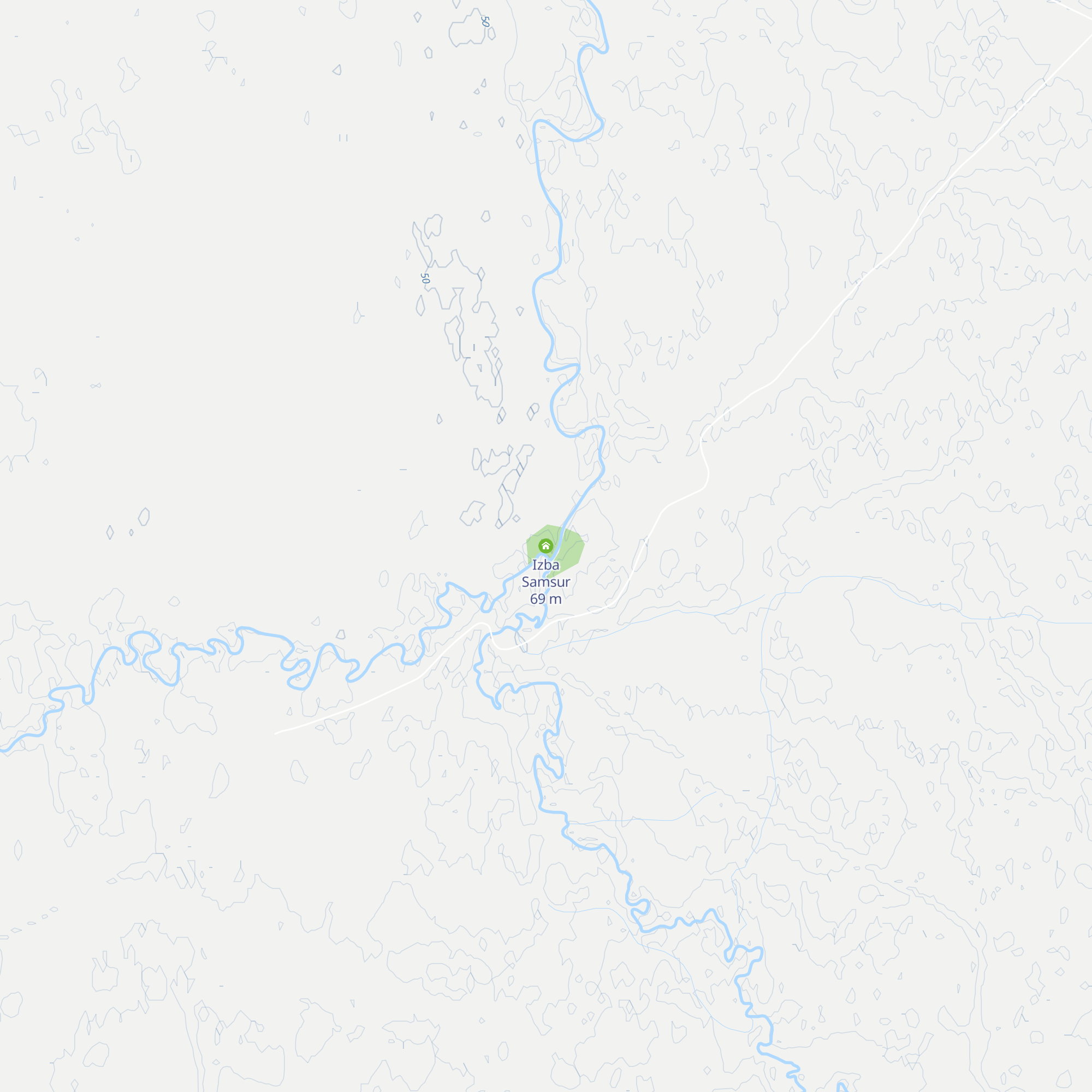 Izba Samsur map