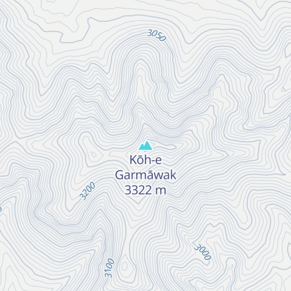 Map of Kōh-e Garmāwak