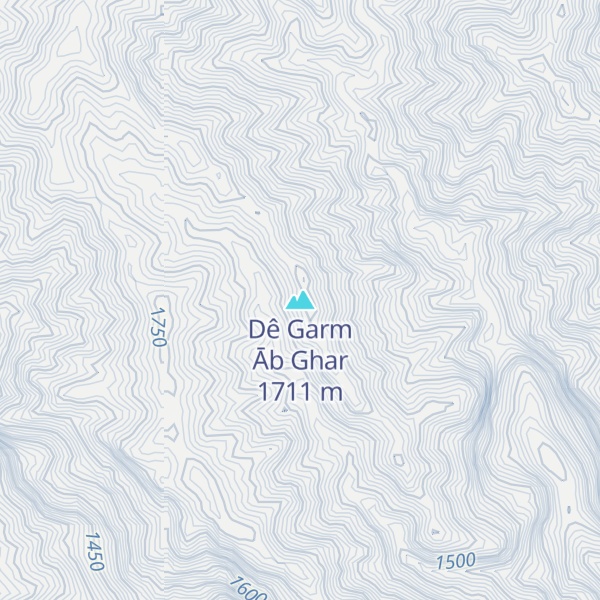 Map of Dê Garm Āb Ghar