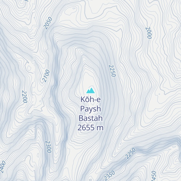 Map of Kōh-e Paysh Bastah