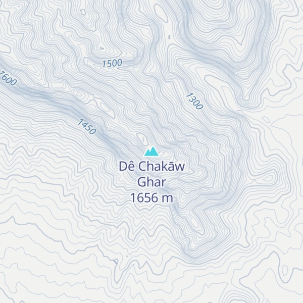 Map of Dê Chakāw Ghar