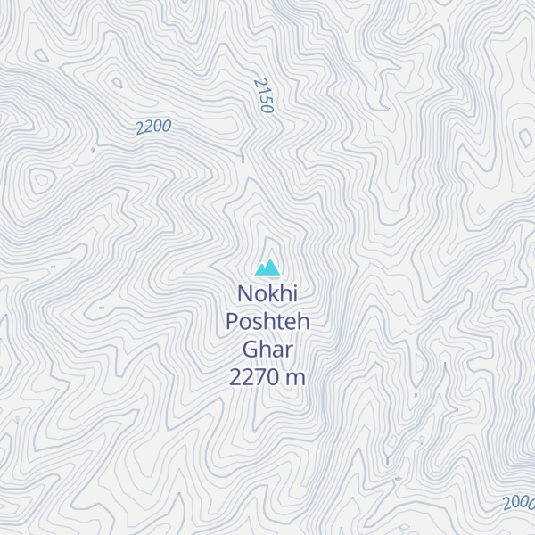 Map of Nokhi Poshteh Ghar